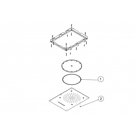 Douche acier inoxydable de tête anticalcaire 3 types de jet - TRES 29997101