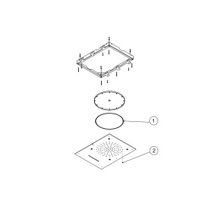 Douche acier inoxydable de tête anticalcaire 3 types de jet - TRES 29997101