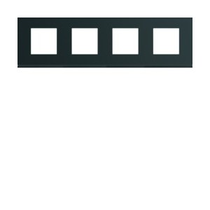 Plaque 4P H71 night - APPAREILLAGE MURAL GALLERY HAGER WXP0214