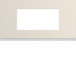 Plaque 4M E71 dune - APPAREILLAGE MURAL GALLERY HAGER WXP0304