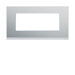 Plaque 5M E71 placage aluminiu - APPAREILLAGE MURAL GALLERY HAGER WXP2005