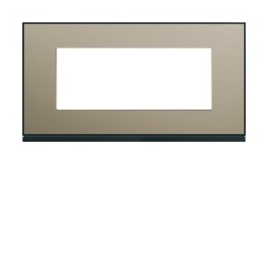 Plaque 5M E71 placage bronze - APPAREILLAGE MURAL GALLERY HAGER WXP2205