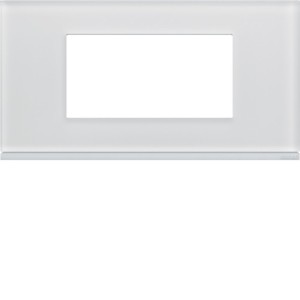 Plaque 4M E71 moon glass - APPAREILLAGE MURAL GALLERY HAGER WXP4004