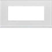 Plaque 5M E71 moon glass - APPAREILLAGE MURAL GALLERY HAGER WXP4005