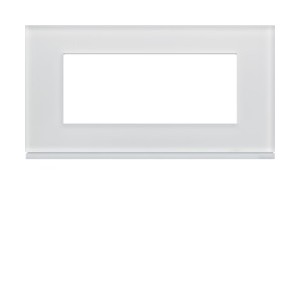 Plaque 5M E71 moon glass - APPAREILLAGE MURAL GALLERY HAGER WXP4005