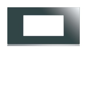 Plaque 4M E71 mirror glass - APPAREILLAGE MURAL GALLERY HAGER WXP5004