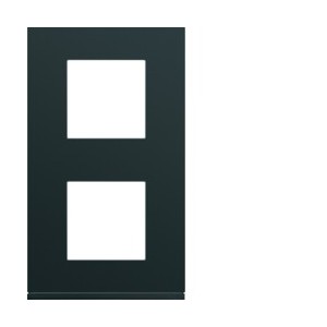 Plaque 2P V71 night - APPAREILLAGE MURAL GALLERY HAGER WXP0242