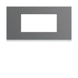 Plaque plastique 4M E71 taupe - APPAREILLAGE MURAL GALLERY HAGER WXP0904