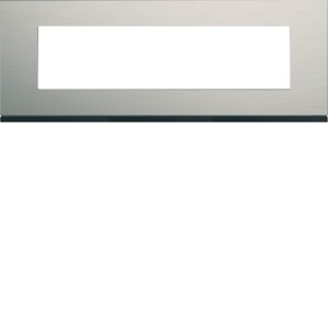 Plaque 8M E71 antique alu - APPAREILLAGE MURAL GALLERY HAGER WXP4508