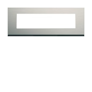 Plaque 8M E71 antique alu - APPAREILLAGE MURAL GALLERY HAGER WXP4508