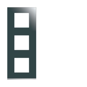 Plaque 3P V71 mirror glass - APPAREILLAGE MURAL GALLERY HAGER WXP5043