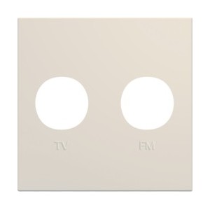 Enjo prise TV+FM 2M dune - APPAREILLAGE MURAL GALLERY HAGER WXD253D