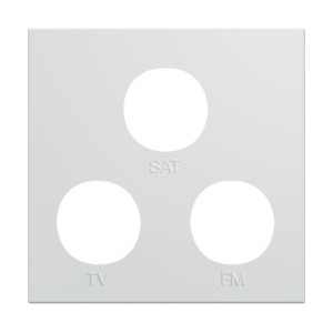 Enjo prise TV+FM+SAT 2M pure - APPAREILLAGE MURAL GALLERY HAGER WXD256B