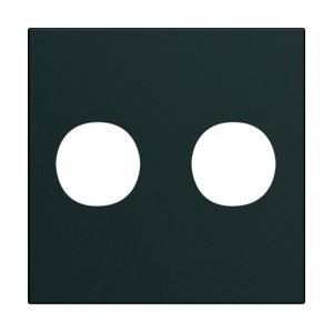 Enjo prise double F 2M night - APPAREILLAGE MURAL GALLERY HAGER WXD259N