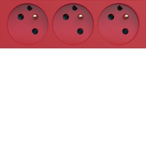 PC trple detromp goul 2P+T 16A - APPAREILLAGE MURAL GALLERY HAGER WXF433