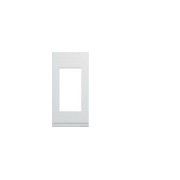 Plaque plast 1M pure - APPAREILLAGE MURAL GALLERY HAGER WXP0001