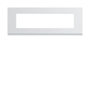 Plaque plast 8M E71 pure - APPAREILLAGE MURAL GALLERY HAGER WXP0008