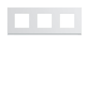 Plaque plast 3P H71 pure - APPAREILLAGE MURAL GALLERY HAGER WXP0013