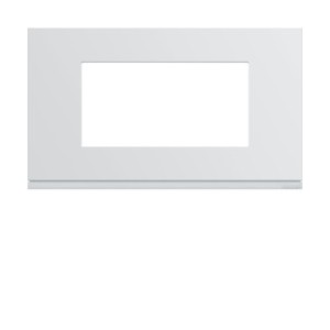 Plaque plast 4M E57 pure - APPAREILLAGE MURAL GALLERY HAGER WXP0034