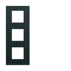 Plaque 3P V71 night - APPAREILLAGE MURAL GALLERY HAGER WXP0243