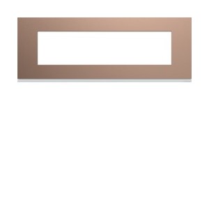 Plaque 8M E71 rosé - APPAREILLAGE MURAL GALLERY HAGER WXP0508