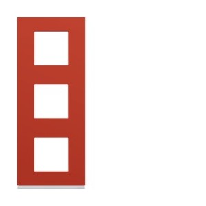 Plaque 3P V71 eglantine - APPAREILLAGE MURAL GALLERY HAGER WXP0643