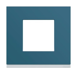 Plaque plastique 1P river - APPAREILLAGE MURAL GALLERY HAGER WXP0702