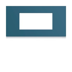 Plaque plastique 4M E71 river - APPAREILLAGE MURAL GALLERY HAGER WXP0704