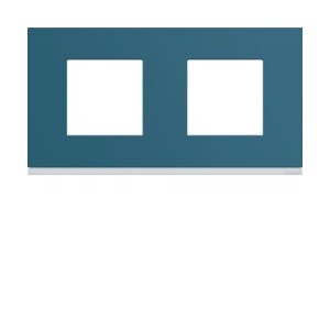 Plaque plastique2P H71 river - APPAREILLAGE MURAL GALLERY HAGER WXP0712