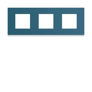 Plaque plastique 3P H71 river - APPAREILLAGE MURAL GALLERY HAGER WXP0713