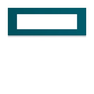 Plaque plastique 8M E71 peacoc - APPAREILLAGE MURAL GALLERY HAGER WXP0808