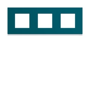 Plaque plastique 3P H71 peacoc - APPAREILLAGE MURAL GALLERY HAGER WXP0813