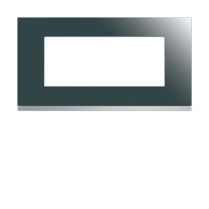 Plaque 5M E71 mirror glass - APPAREILLAGE MURAL GALLERY HAGER WXP5005