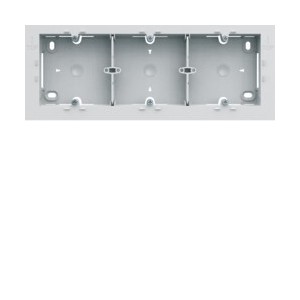 Boite saillie triple pure - APPAREILLAGE MURAL GALLERY HAGER WXA683B