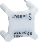 Voyant pour inter 230V blanc - APPAREILLAGE MURAL GALLERY HAGER WXA692