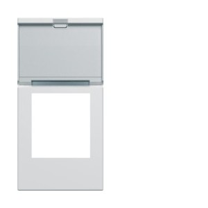 Enjo RJ45 porte-etiqu 1M pure - APPAREILLAGE MURAL GALLERY HAGER WXD205B