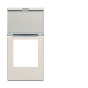 Enjo RJ45 porte-etiqu 1M dune - APPAREILLAGE MURAL GALLERY HAGER WXD205D