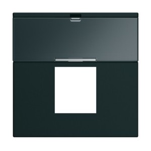 Enjo RJ45 porte-etiqu 2M night - APPAREILLAGE MURAL GALLERY HAGER WXD206N