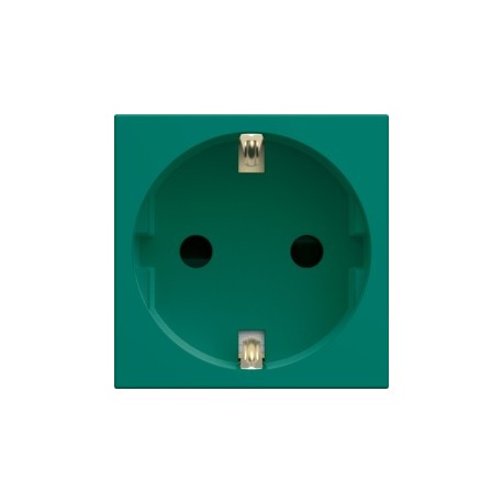 PC Schuko 2P+T vert - APPAREILLAGE MURAL GALLERY HAGER WXF160V