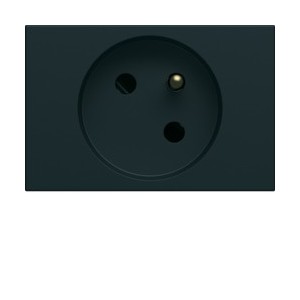 PC goulotte 2P+T 16A night - APPAREILLAGE MURAL GALLERY HAGER WXF421N