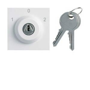 Inter clé 3 posi ext. 0 pure - APPAREILLAGE MURAL GALLERY HAGER WXF617B