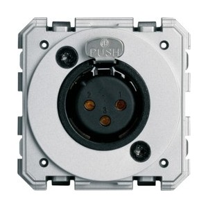 XLR femelle neutre bornier a v - APPAREILLAGE MURAL GALLERY HAGER WXF623