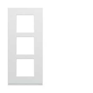 Plaque plast 3P V57 pure - APPAREILLAGE MURAL GALLERY HAGER WXP0023