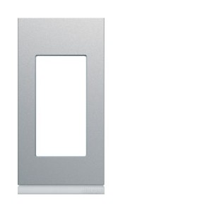 Plaque 1M titane - APPAREILLAGE MURAL GALLERY HAGER WXP0101