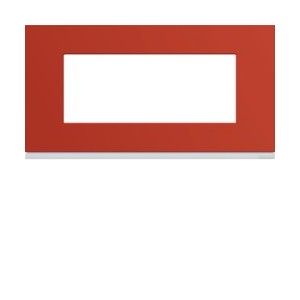 Plaque 5M E71 eglantine - APPAREILLAGE MURAL GALLERY HAGER WXP0605