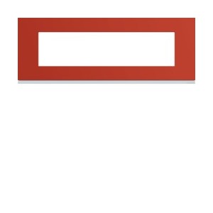 Plaque 8M E71 eglantine - APPAREILLAGE MURAL GALLERY HAGER WXP0608