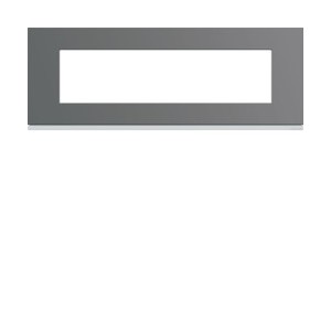 Plaque plastique 8M E71 taupe - APPAREILLAGE MURAL GALLERY HAGER WXP0908