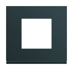 Plaque plastique 1P anthr - APPAREILLAGE MURAL GALLERY HAGER WXP1002