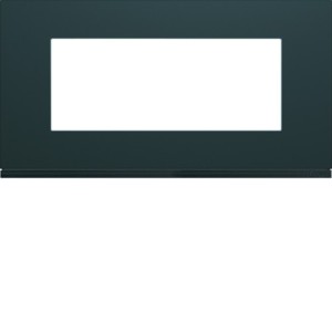 Plaque plastique 5M E71 anthr - APPAREILLAGE MURAL GALLERY HAGER WXP1005