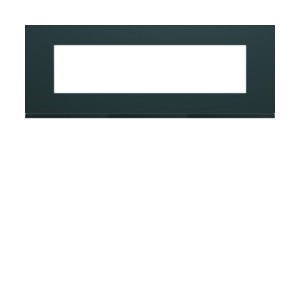 Plaque plastique 8M E71 anthr - APPAREILLAGE MURAL GALLERY HAGER WXP1008